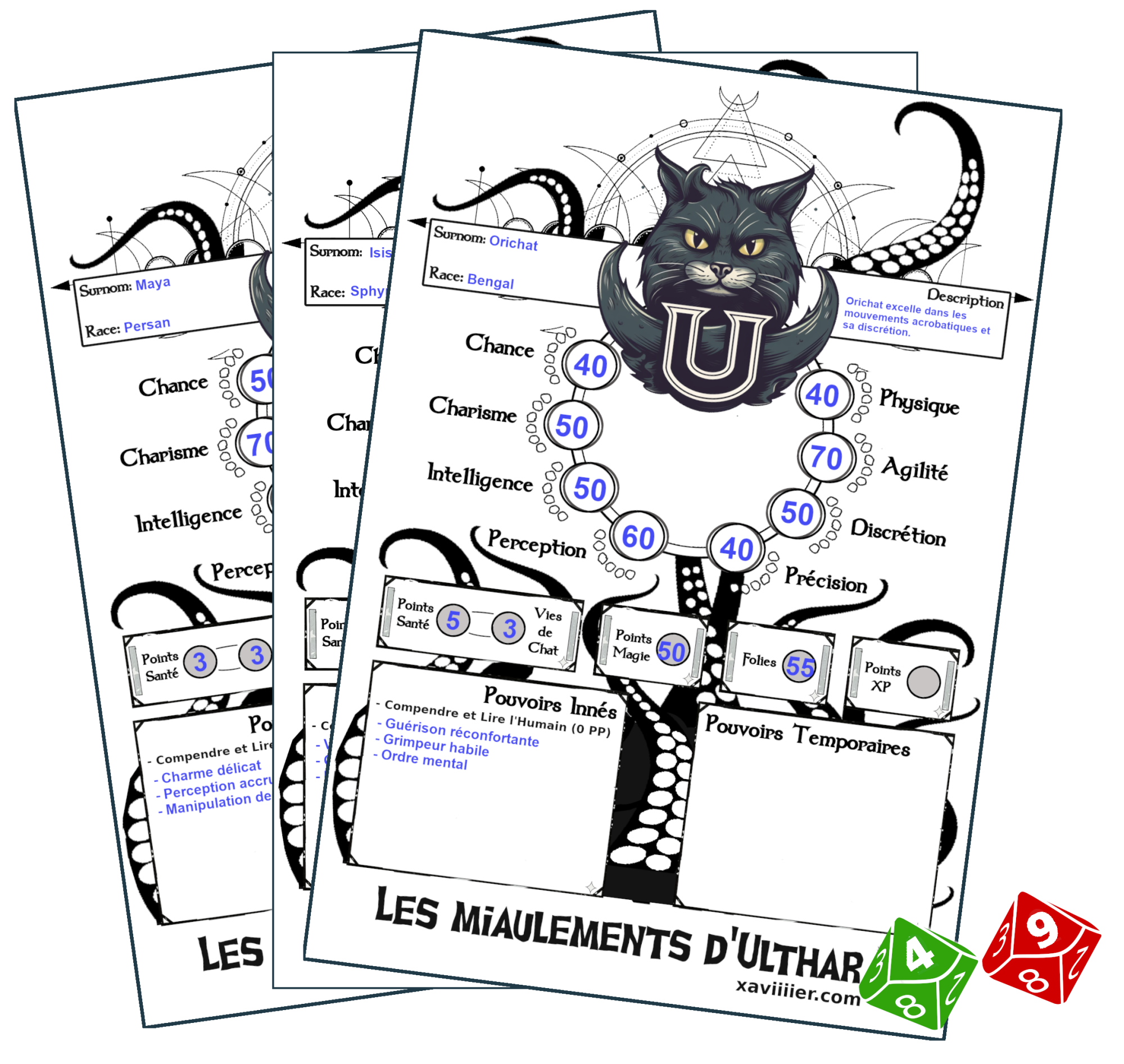 feuille de personnage